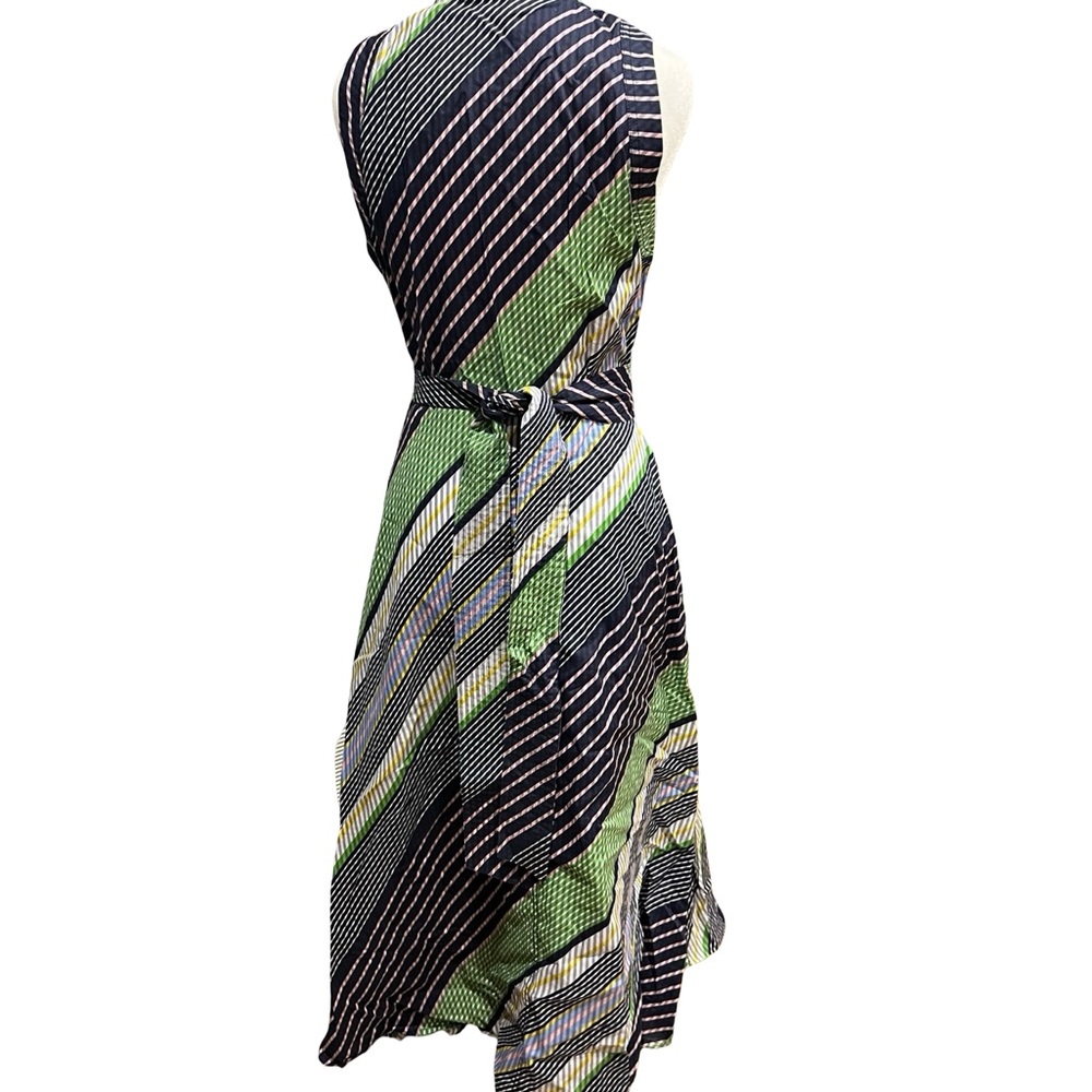 Tory Burch Overprinted Striped Midi Dress - Picture 3 of 12